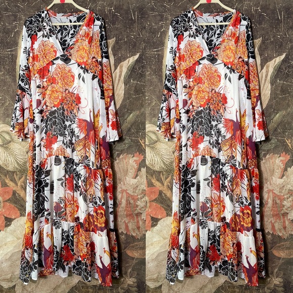 New Free People Moroccan Roll Maxi Dress In Ivory - Picture 4 of 4